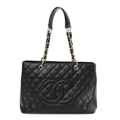 Chanel Caviar Quilted Grand Shopping Tote GST Black 1 of 10