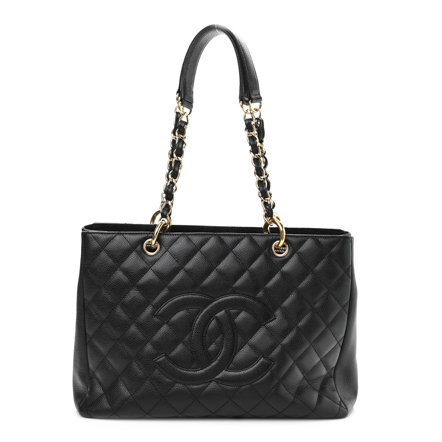 Chanel Caviar Quilted Grand Shopping Tote GST Black 1 of 10