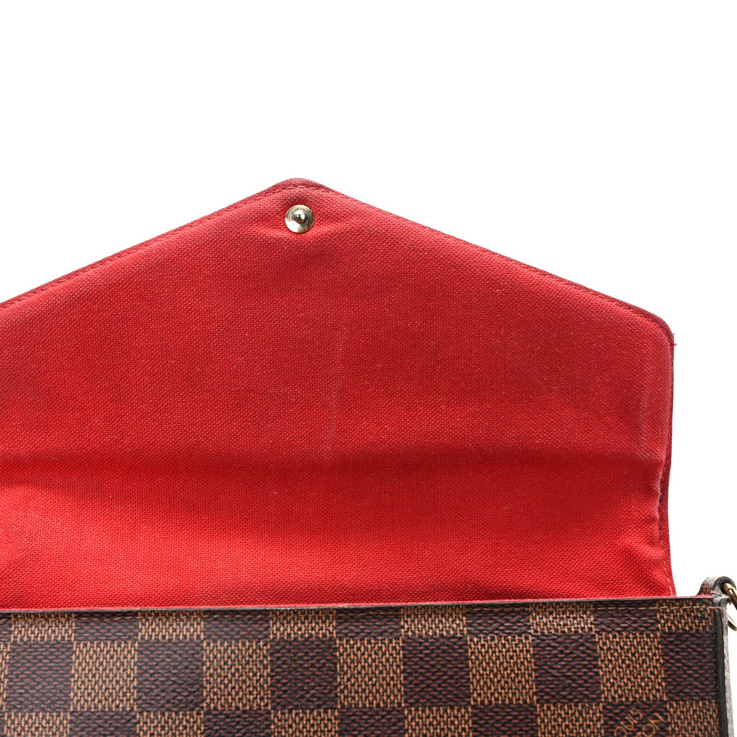 Louis Vuitton Damier Ebene Pochette Felicie Chain Wallet 16 of 18