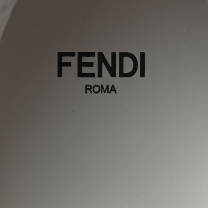 Fendi Nappa Macro FF Embossed Womens High Top Sneakers 37 White Ice 6 of 11