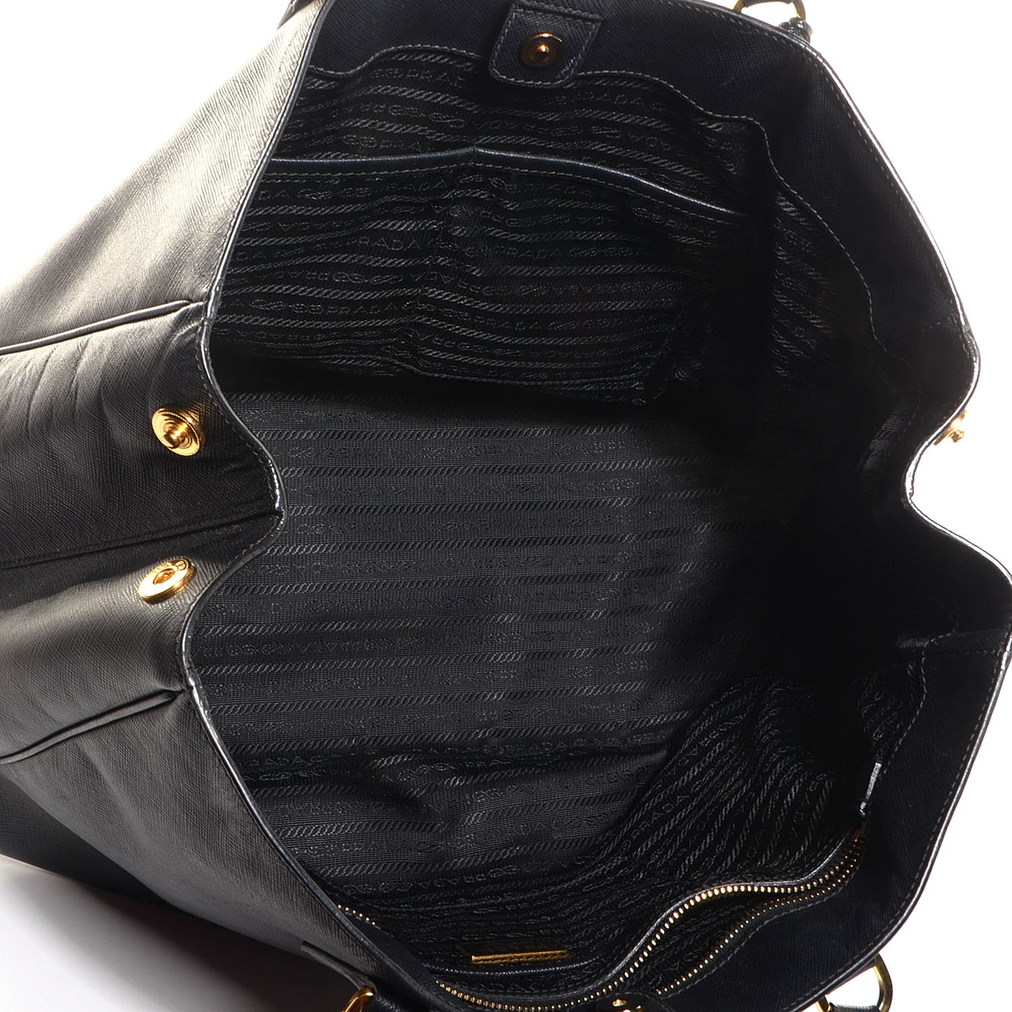 Saffiano Lux Large Tote Nero Black