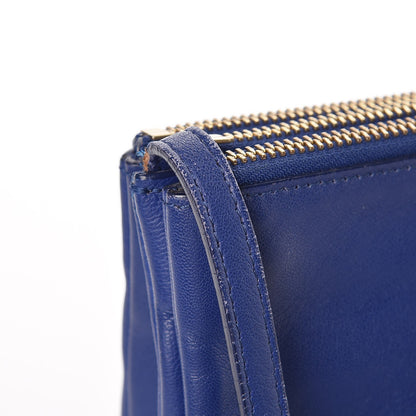 Celine Lambskin Small Trio Crossbody Bag Electric Blue 11 of 12