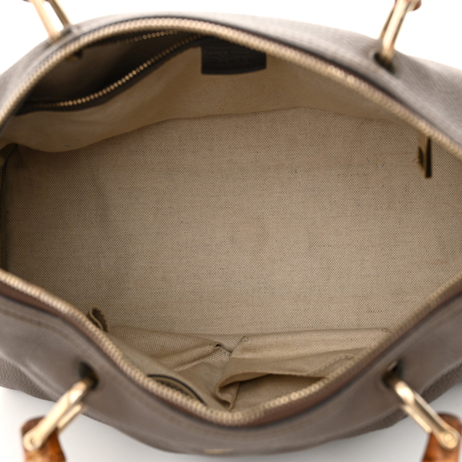 Gucci Calfskin Medium Bamboo Shopper Boston Taupe 5 of 12