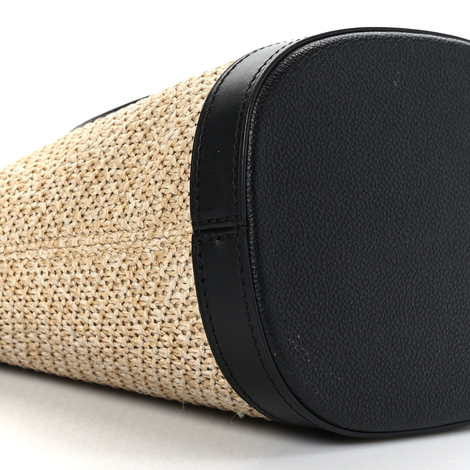 Louis Vuitton Raffia Petit Bucket Black 7 of 8