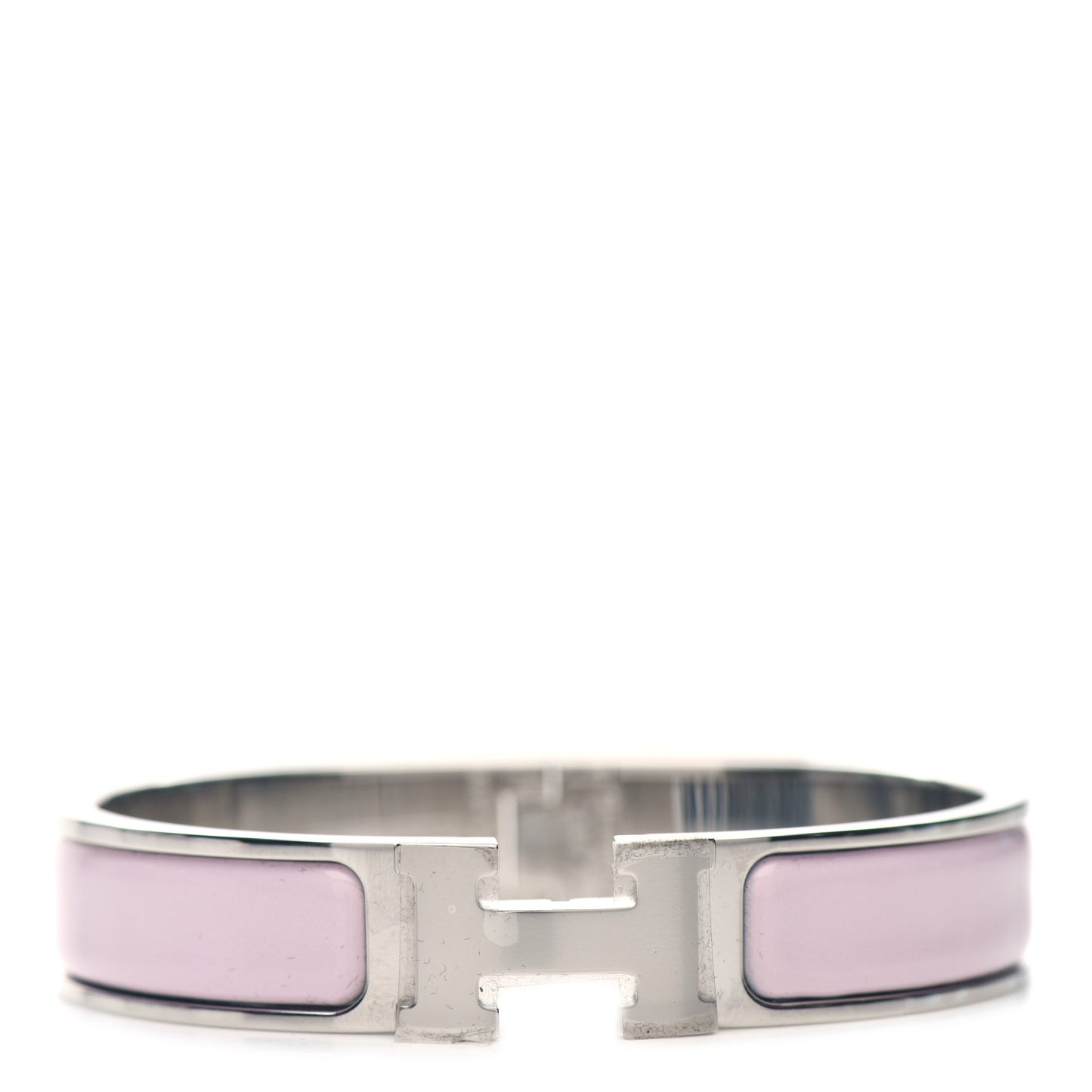 Enamel Narrow Clic Clac H Bracelet PM Rose Dragee