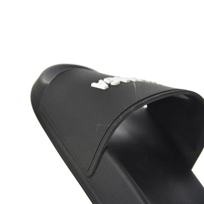 Balenciaga PVC Logo Womens Pool Slide Sandals 38 Black White 11 of 14