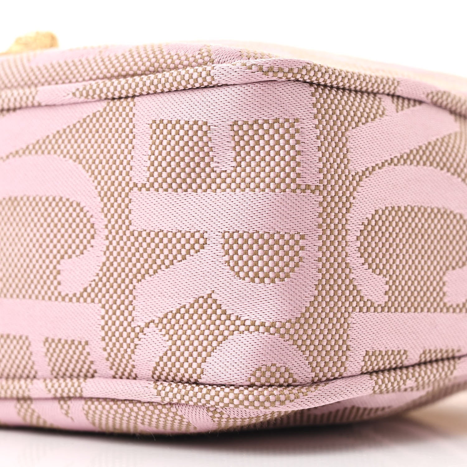 Versace Calfskin Canvas Allover La Medusa Shoulder Bag Pink 10 of 11