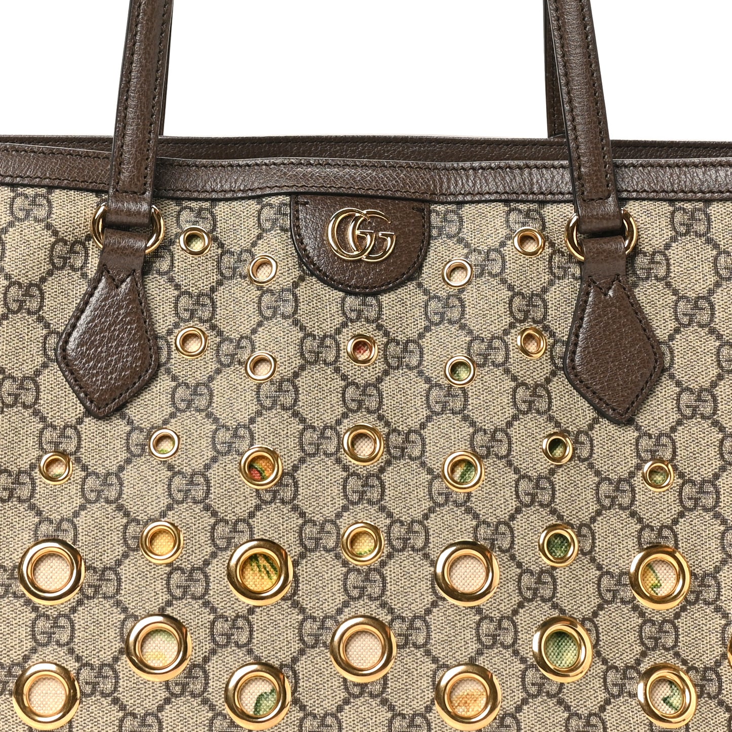 GG Supreme Eyelet Medium Ophidia Tote Bag