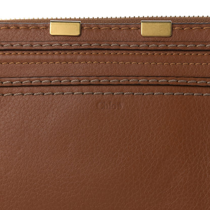Chloe Grained Calfskin Marcie Long Zip Around Wallet Tan 6 of 7