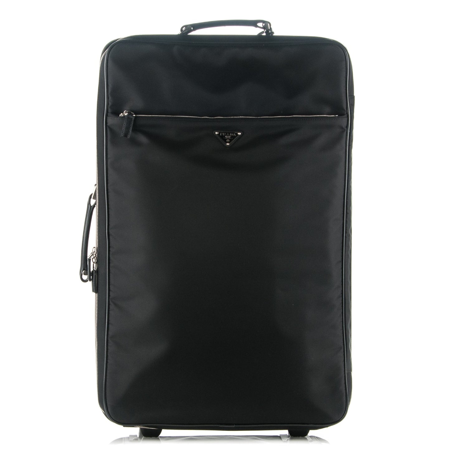 Tessuto Saffiano Trolley Luggage Nero Black
