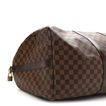 Louis Vuitton Damier Ebene Keepall Bandouliere 55 8 of 9
