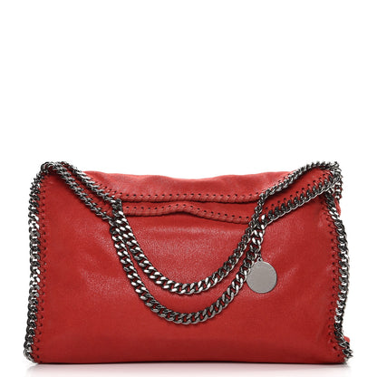 Stella McCartney Shaggy Deer Falabella Fold Over Tote Cherry 1 of 8