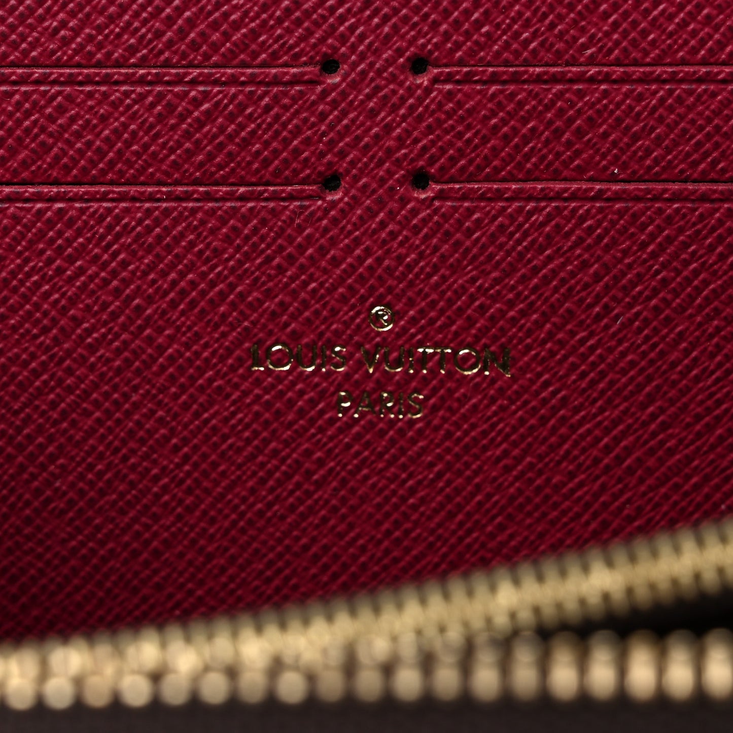 Monogram Clemence Wallet Fuchsia