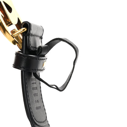 Gucci GG Supreme Monogram Matte Plutone Calfskin Double G 40mm Belt 75 30 Beige Ebony Black 8 of 9
