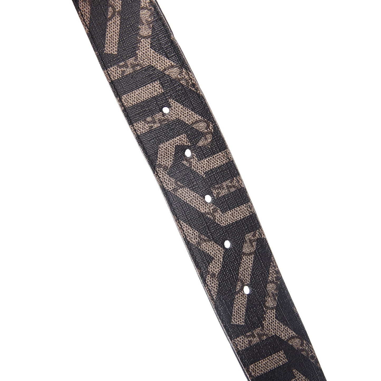 GG Supreme Monogram Caleido Interlocking G Belt 100 40 Dark Brown