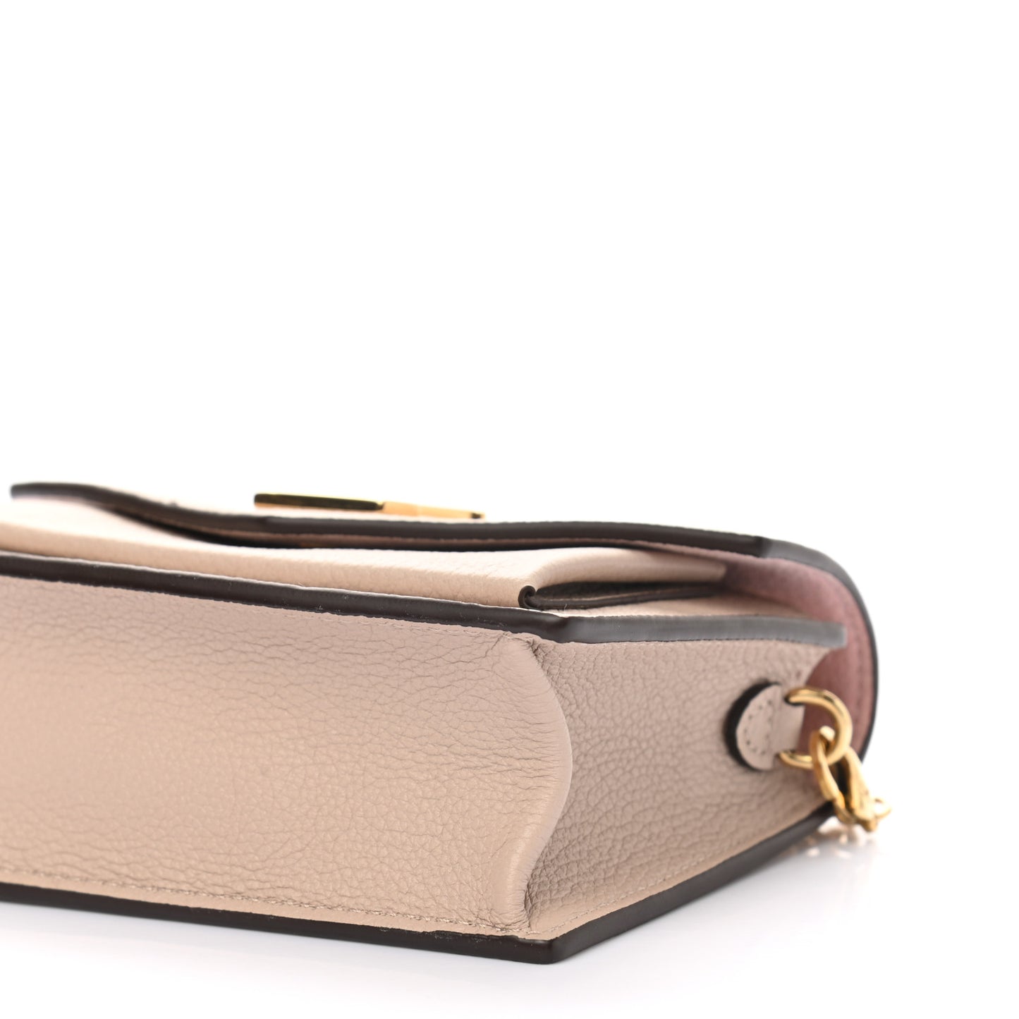 Soft Calfskin Mini My Lockme Chain Pochette Greige