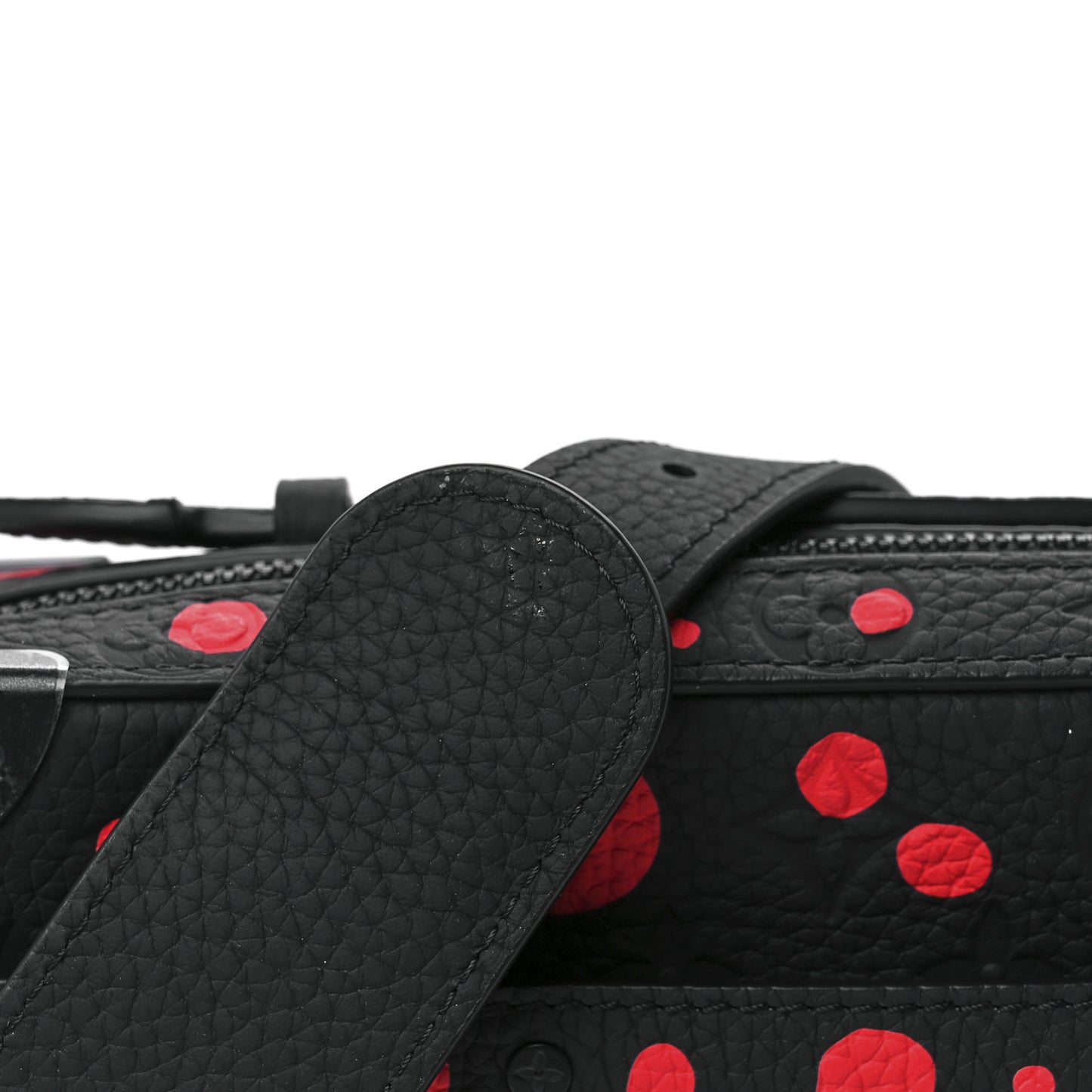 LV X YK Taurillon Monogram Handle Soft Trunk Black Red