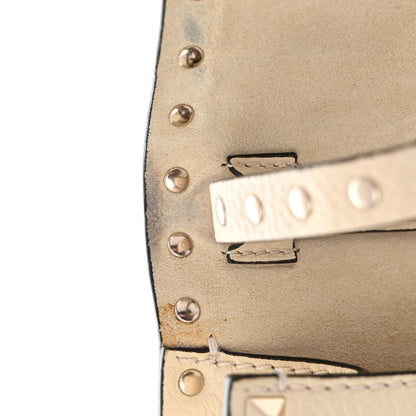 Valentino Garavani Pebbled Calfskin Medium Rockstud Flip Lock Crossbody Bag Light Ivory 14 of 14