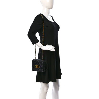 Chanel Calfskin Resin Quilted Mini Flap Black 3 of 12