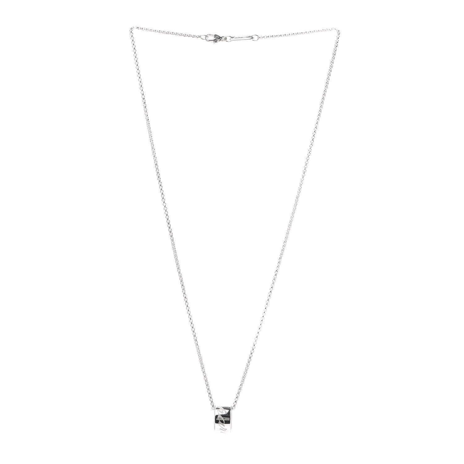 Chopard 18K White Gold Chopardissimo Pendant Necklace 3 of 6