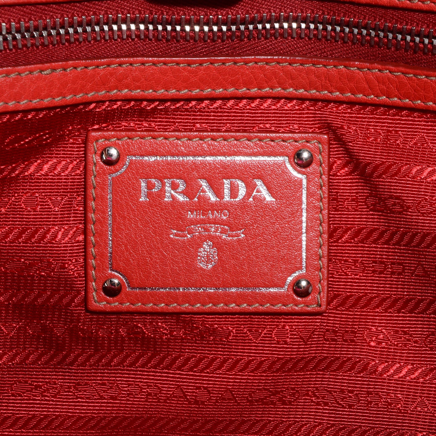 Vitello Daino Shopping Tote Fuoco