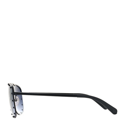 Louis Vuitton Monogram The Party Aviator Sunglasses Z0971U Black 3 of 9