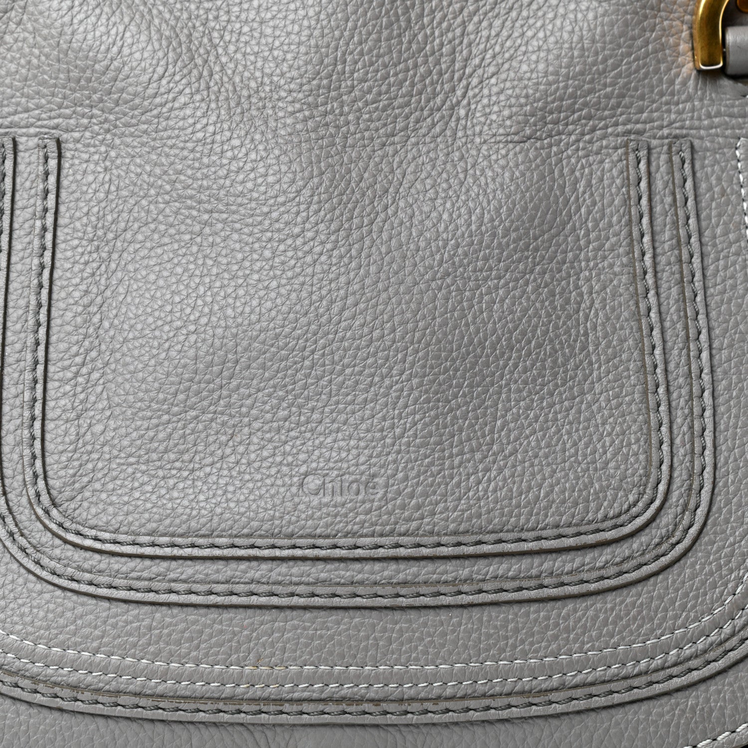 Chloe Calfskin Medium Marcie Satchel Cashmere Grey 11 of 11