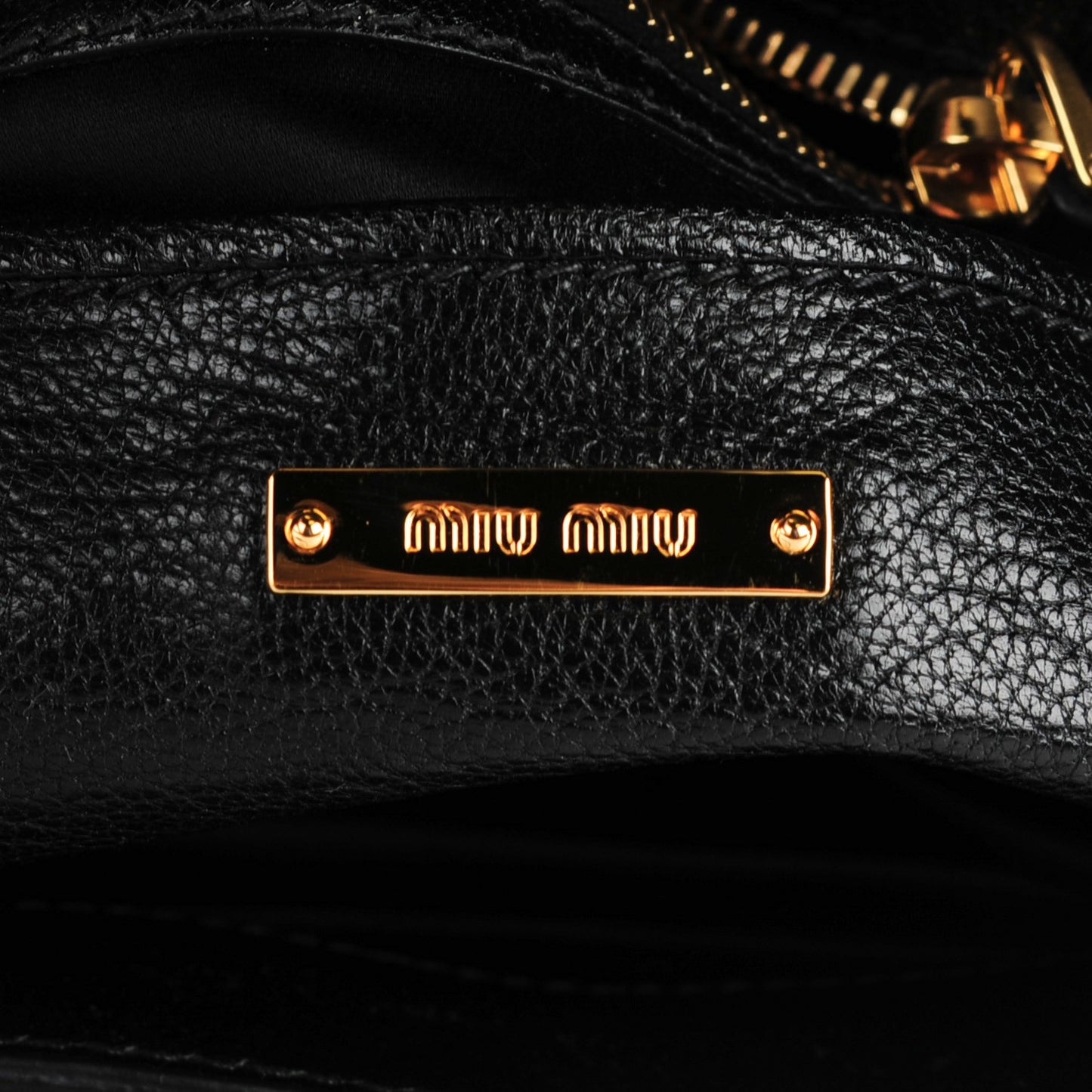Goatskin Madras Crossbody Bag Nero Black