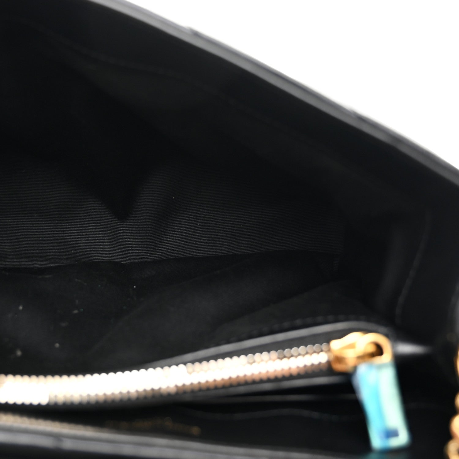 Saint Laurent Calfskin Y Quilted Monogram Small Loulou Chain Satchel Black 5 of 10