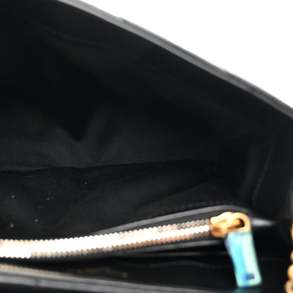 Saint Laurent Calfskin Y Quilted Monogram Small Loulou Chain Satchel Black 5 of 10