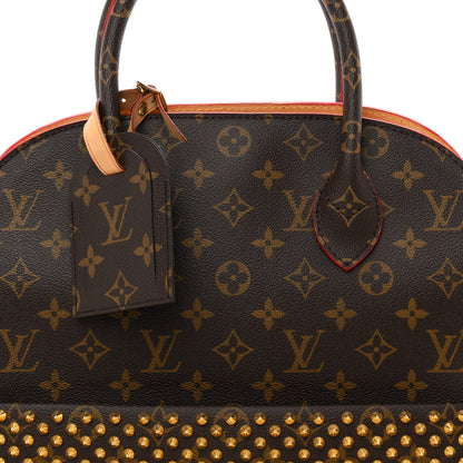 Louis Vuitton Monogram Calf Hair Spikes Iconoclasts Christian Louboutin Tote Red 7 of 9
