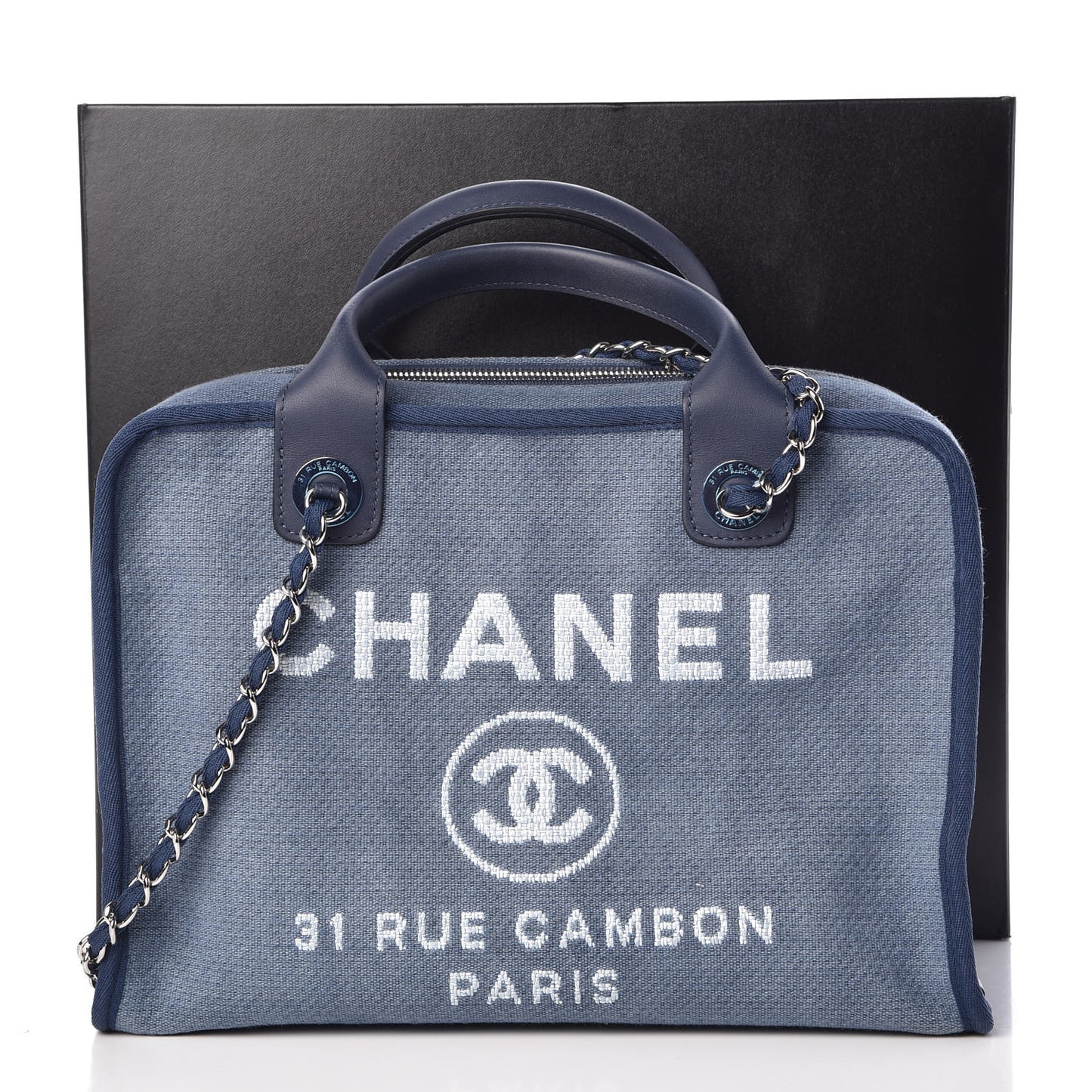 Denim Deauville Bowling Bag Blue