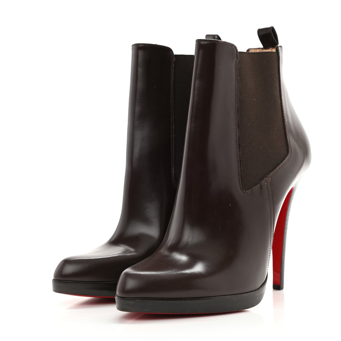 Calfskin Bang Bang 100 Eden Ankle Boots 37 Brown
