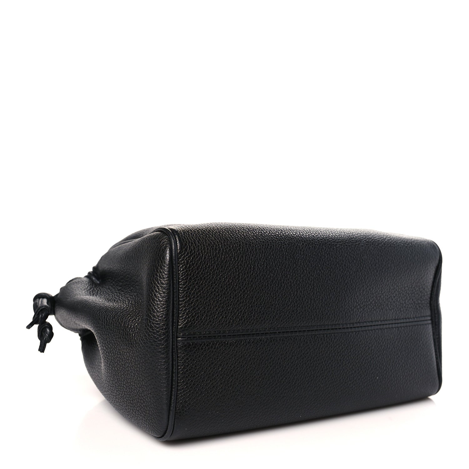 Celine Calfskin Cuir Small Triomphe Cabas Drawstring Black 3 of 7