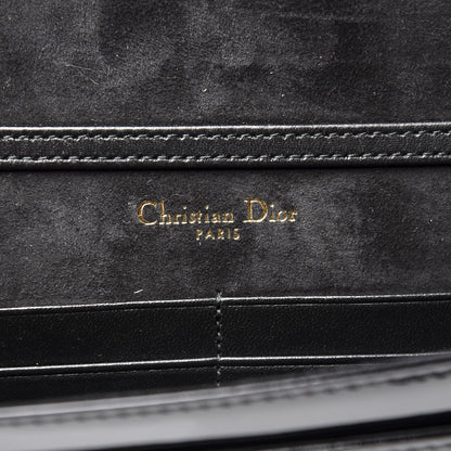 Christian Dior Patent Studded Diorama Wallet on Chain Pouch Black 5 of 10