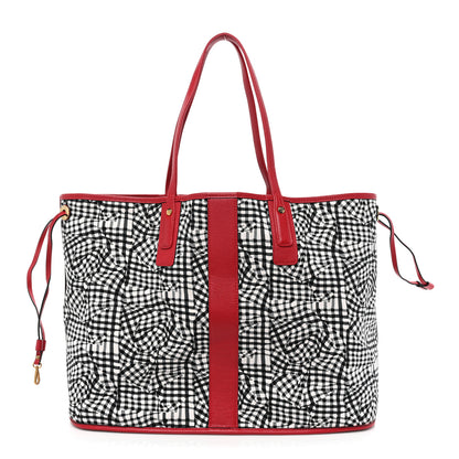 MCM Visetos Large Liz Reversible Shopper Tote Ruby Red 4 of 25