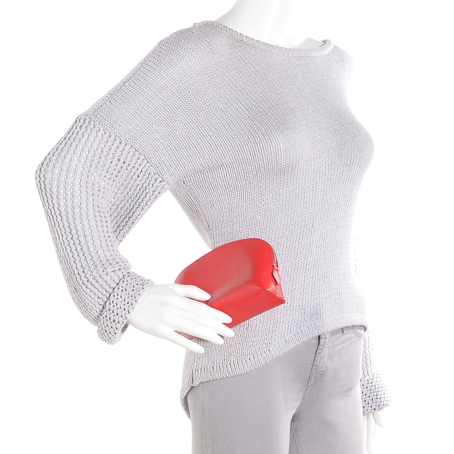 Epi Cosmetic Pouch Coquelicot