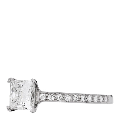 Tiffany Platinum Diamond 1.11ct Novo Princess-Cut Engagement Ring 56 7.5 3 of 7