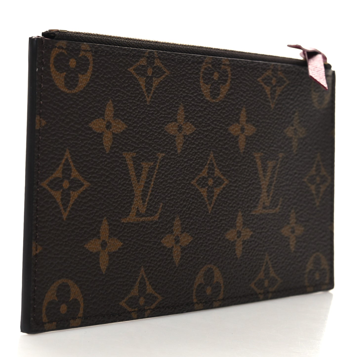 Monogram Felicie Chain Wallet Zippered Insert Fuchsia