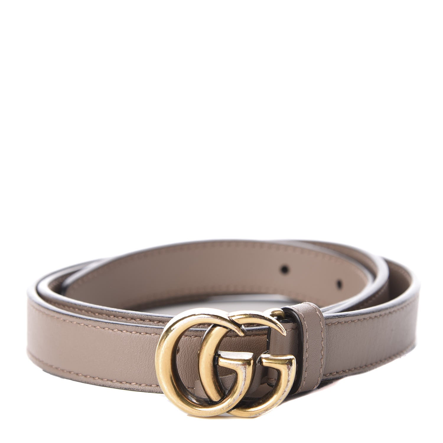 Gucci Calfskin Double G 20mm Belt 85 34 Porcelain Rose 1 of 6