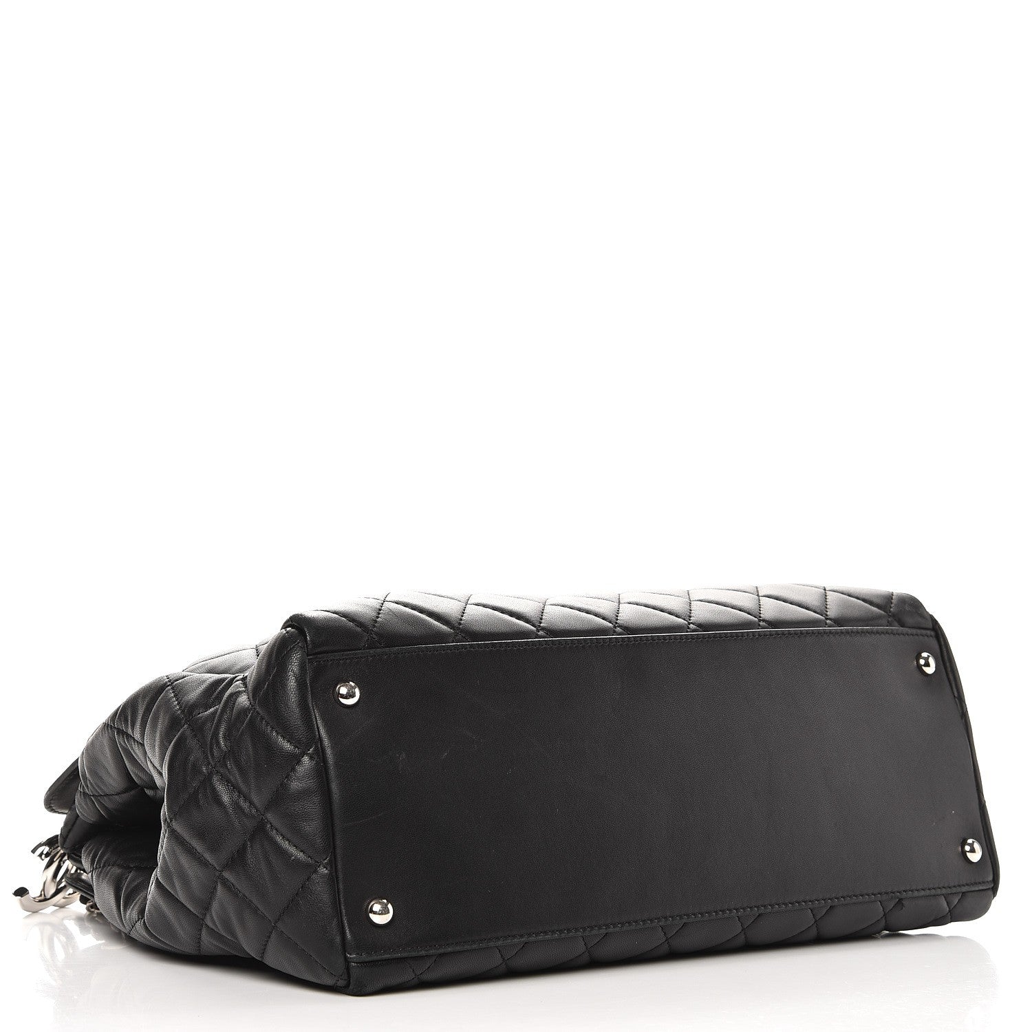 Chanel Lambskin Quilted 7 Large Tote Black 4 of 13