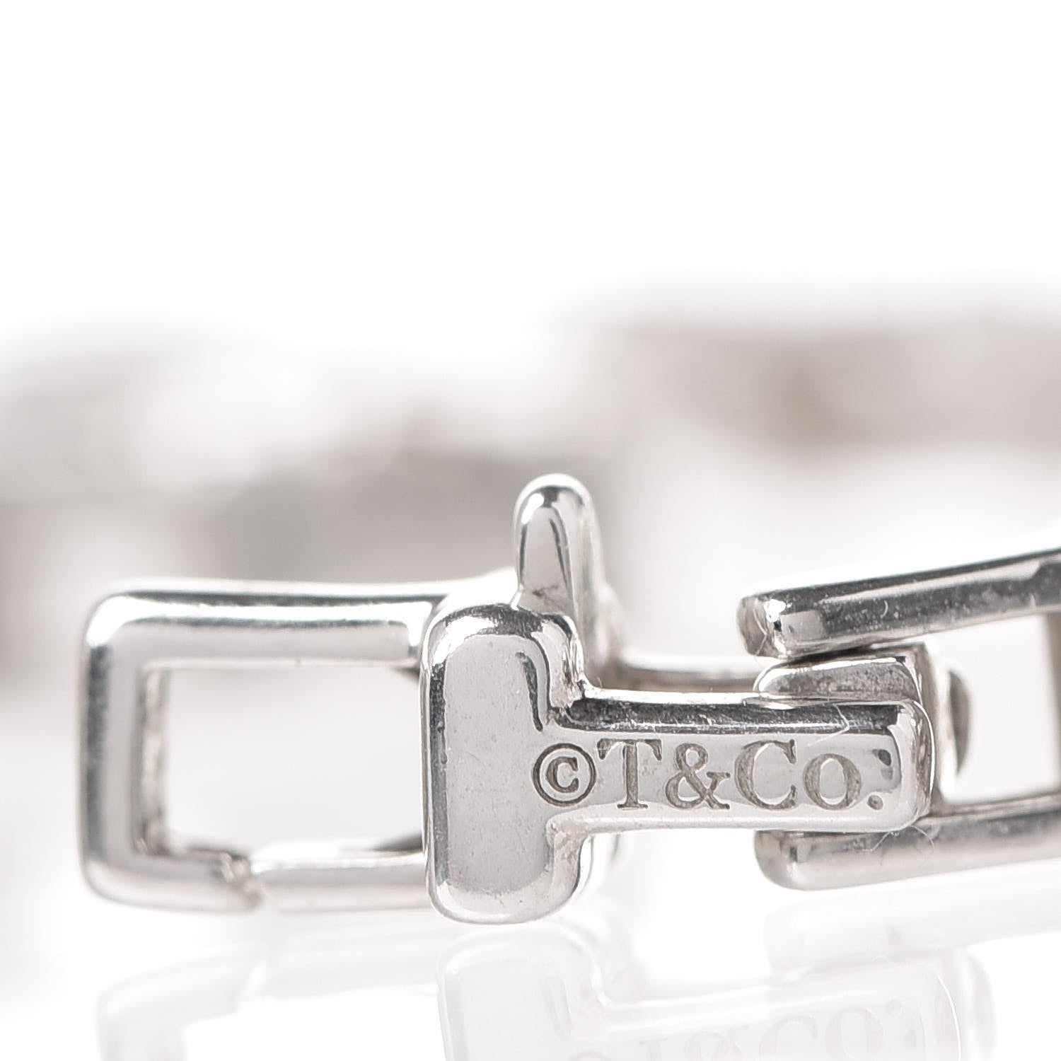 Tiffany Sterling Silver T Chain Bracelet 6 of 7