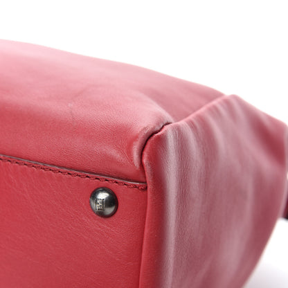 Fendi Vitello Suede Medium Peekaboo Iconic Satchel Rubino Peonia 12 of 18