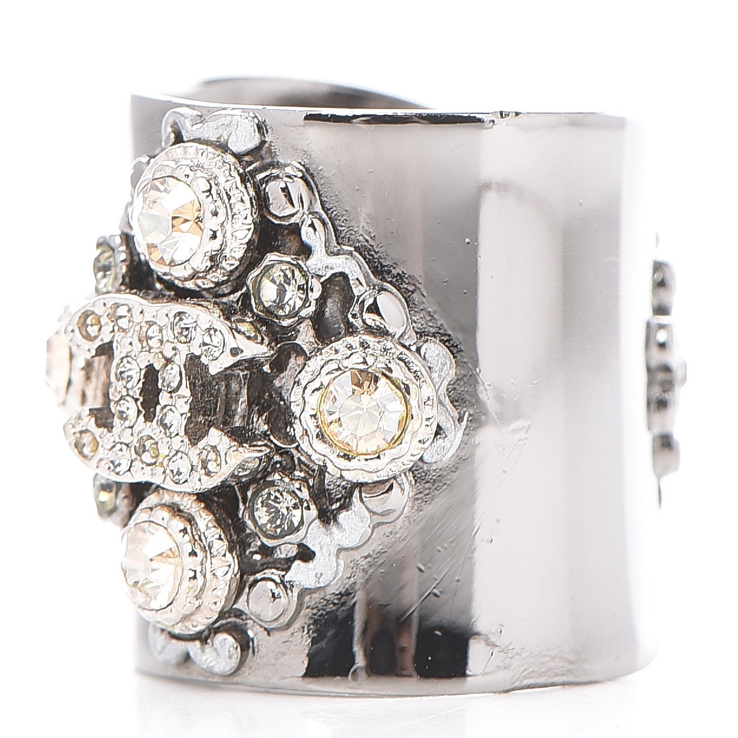 Ruthenium Crystal CC Ring 7.5
