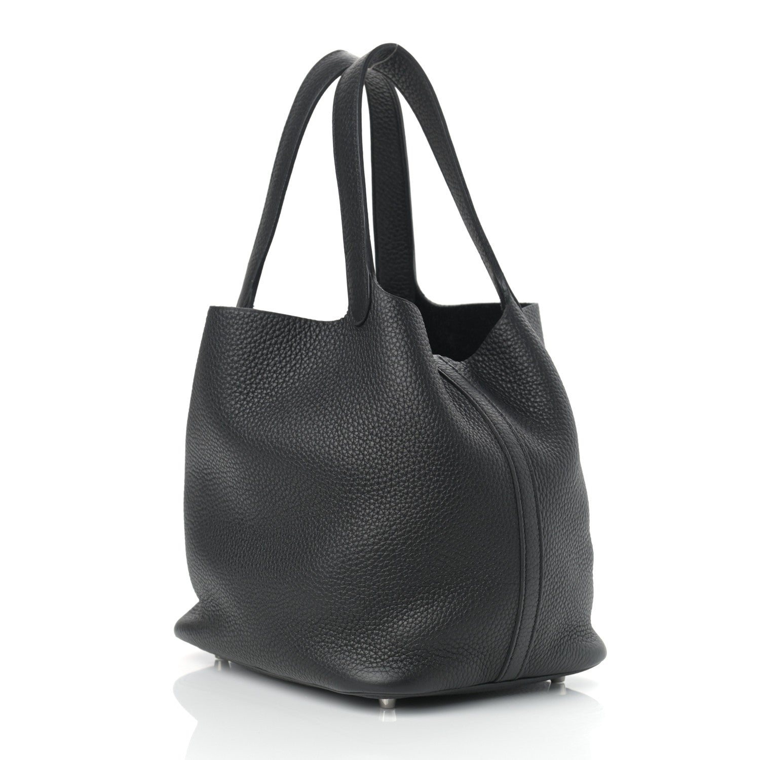 Hermes Taurillon Clemence Picotin Lock 22 MM Black 3 of 9