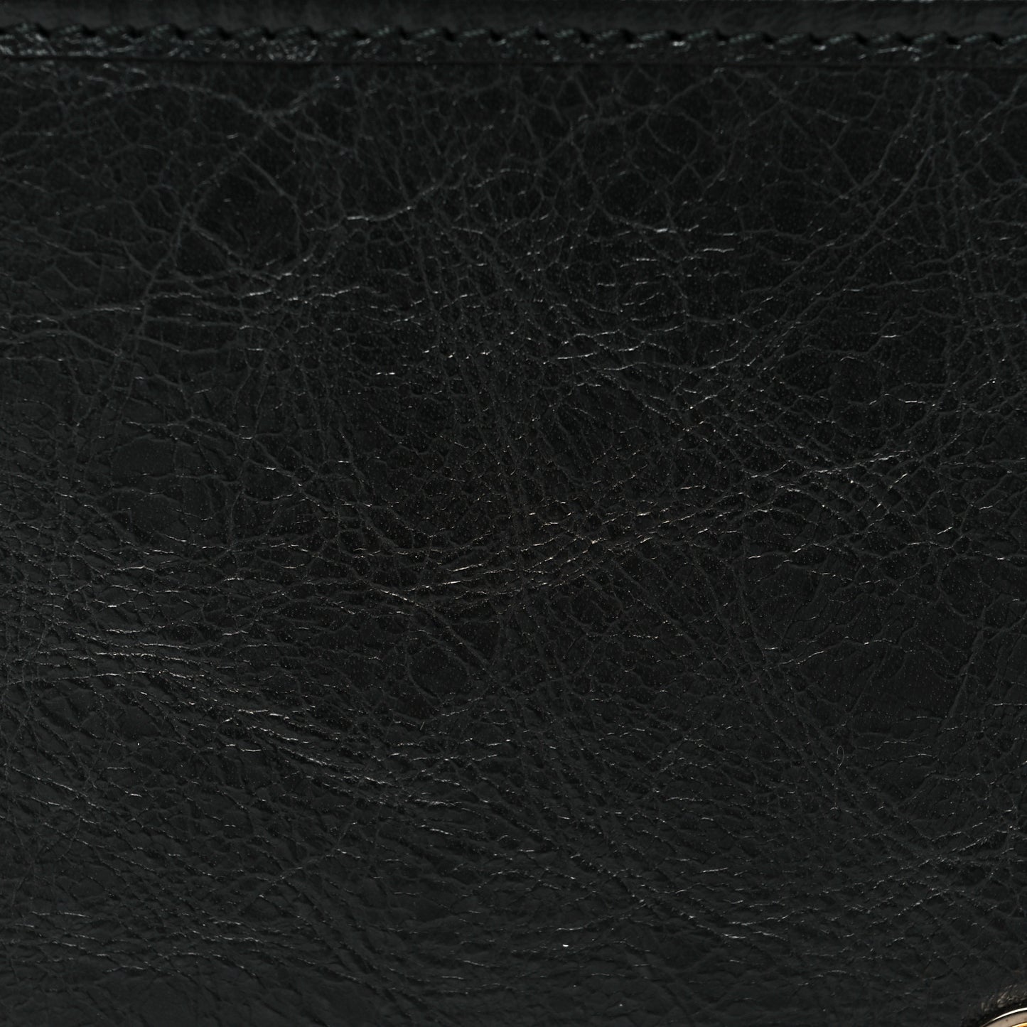 Fluffy Calfskin Morpheus Bi-Fold Wallet Black