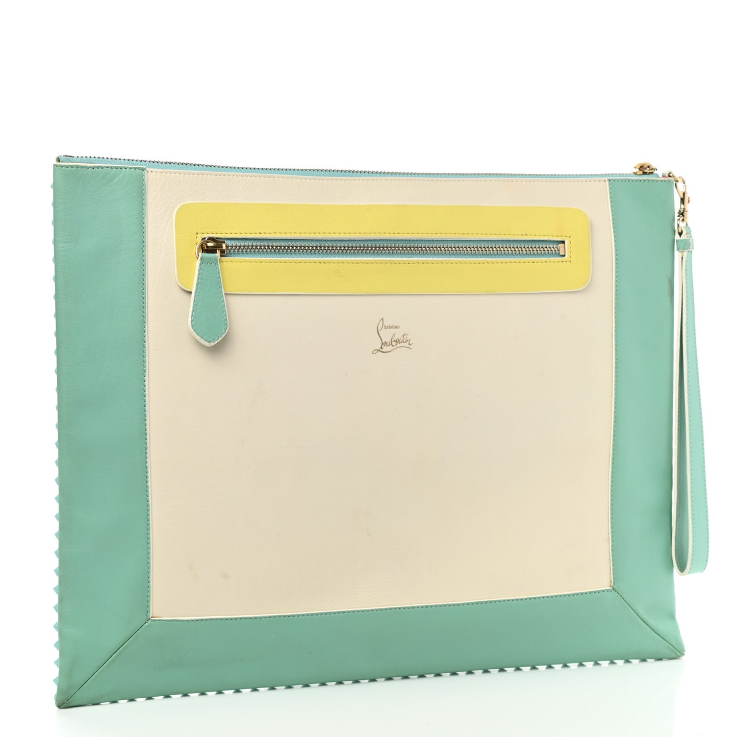 Peter Spikes Medium Pouch Turquoise