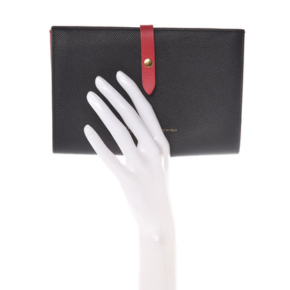 Celine Grained Calfskin Large Multifunction Strap Wallet Black 2 of 7