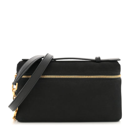 Loro Piana Nubuck L19 Extra Pocket Pouch Black Sun Gold 1 of 11