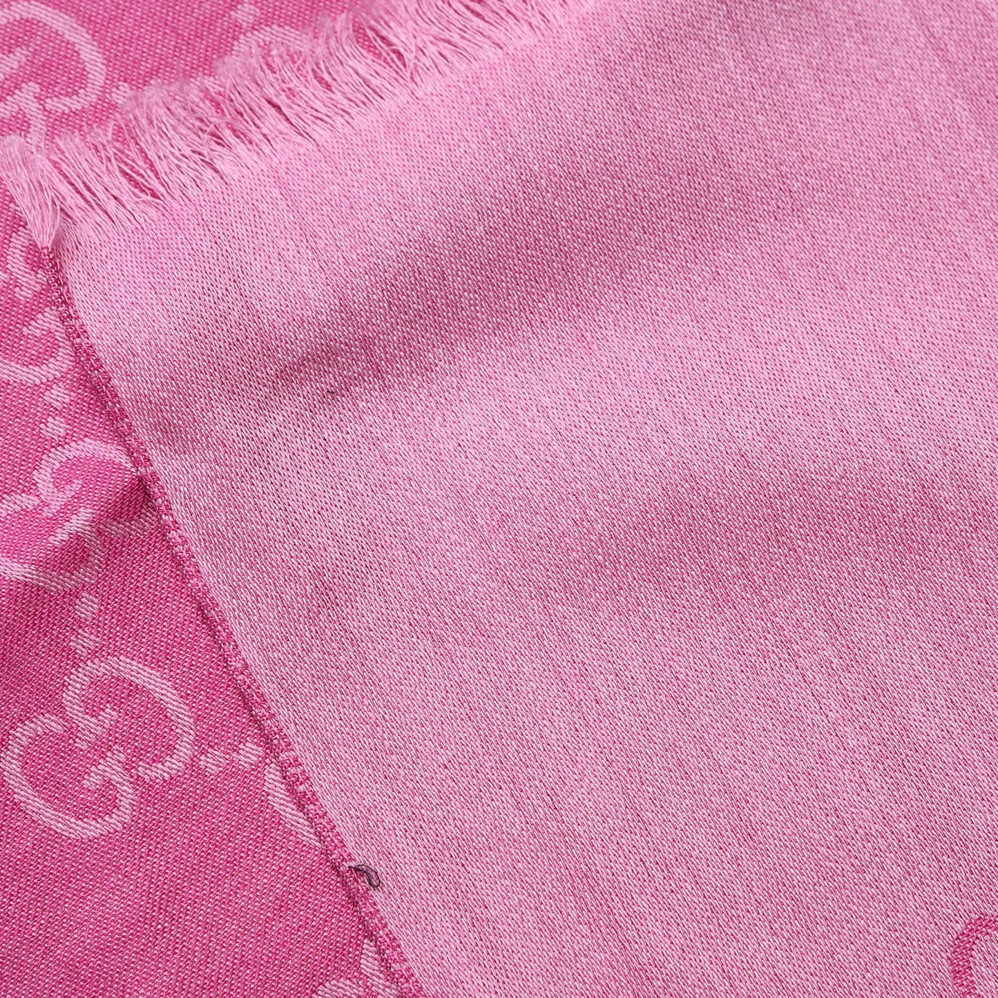 Wool Silk GG Monogram GGNat Scarf Roseate